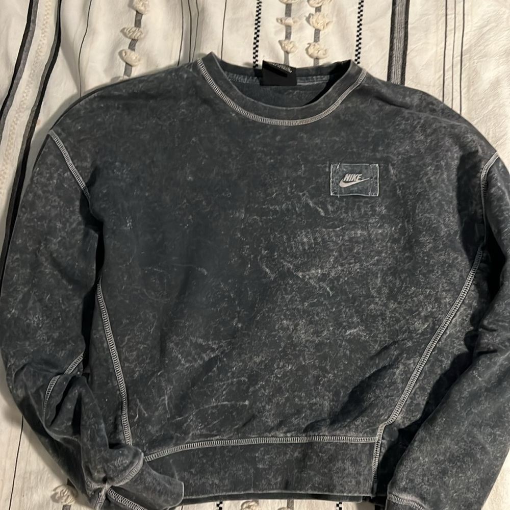 acid wash nike crewneck